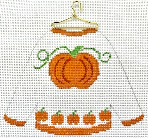 HB-191 Sweater - Pumpkins 4 ½ x 3 ½ 18 Mesh Stitch Guide Included Hummingbird Designs