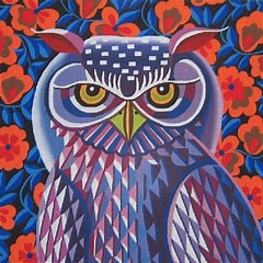 JTS-01-18 Owl 14 x 14 18 Mesh JANE TATTERSFIELD