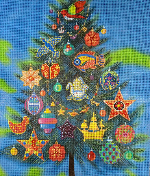 JTS-46 Christmas Tree 12 x 14 18 Mesh JANE TATTERSFIELD