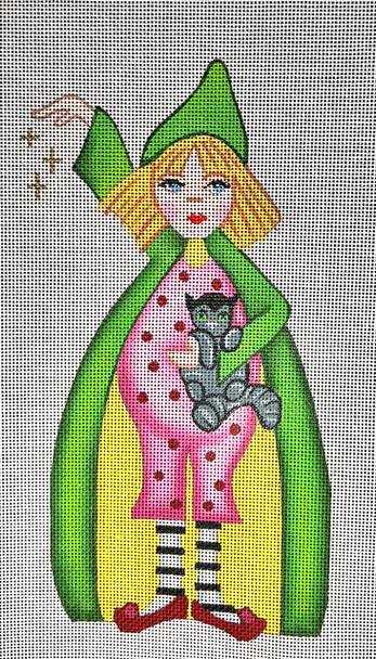 KS-25 Mistress Siri 9 x 4 ¾ 18 Mesh  KATIE’S NEEDLEPOINT DESIGNS