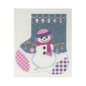 Christmas Mini-Sock C099 Ornaments Galore 4X5 18 Mesh Shelly Tribbey Designs