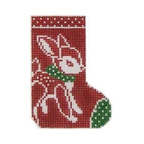 Holiday Skate 13 Mesh SK206 Retro Reindeer 3.25X4.5 Shelly Tribbey Designs