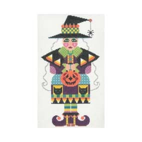 Halloween H201 Standing Dressy Witch Shelly Tribbey Designs 6 X 10 18 Mesh