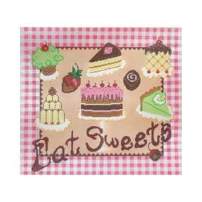 Floral P140 Eat Sweets Shelly Tribbey Designs 12 X 11 18 Mesh