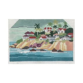 Famous Landmarks ST-LJ 01 La Jolla Cove 5.5X4.75 18 Mesh Shelly Tribbey Designs