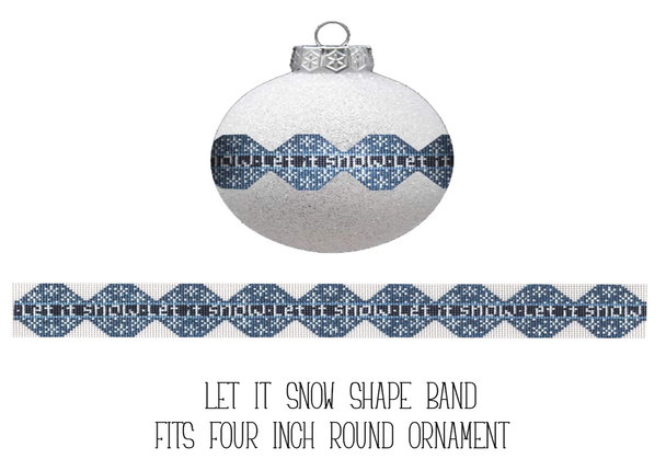 SA-XO 73 Let It Snow Band 1.25 x 12.75 Starke Art Designs