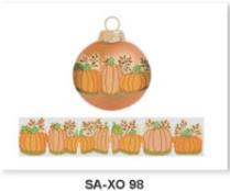 SA-XO 98 Pumpkin Band 2.25 x 12.75 Starke Art Designs