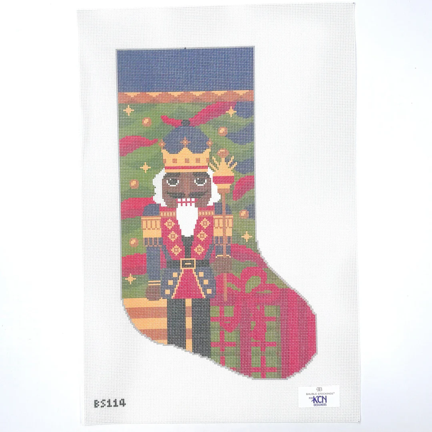 Gifting Nutcracker Bauble Stocking 9 3/4” x 16 1/2” 13 Mesh Bauble Stockings BS17