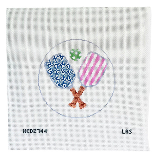 Pickleball Paddles Printed Canvas 5" Round 18 Mesh Liesel Anne