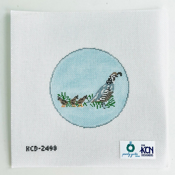 Pearly Gates Hunting Quail 4 1/2" Round 18 Mesh