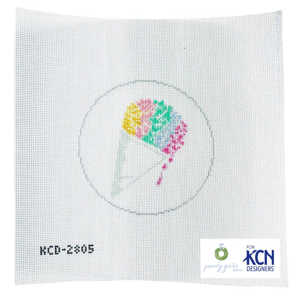 Pearly Gates Snow Cone 4 1/2" Round 18 Mesh