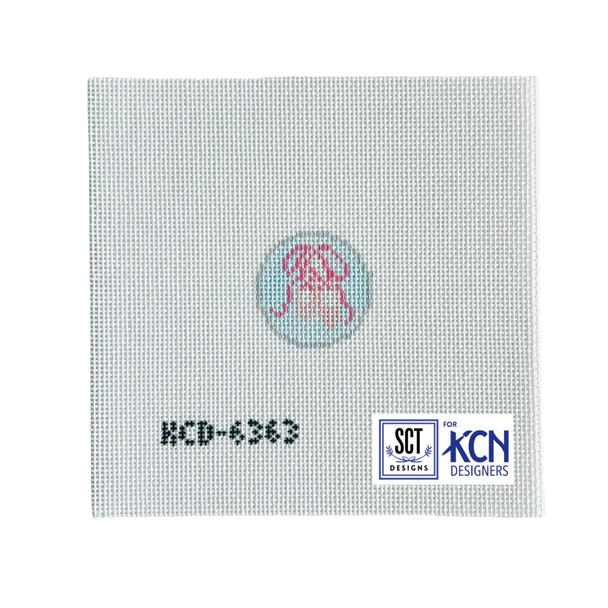 Ballet Key Fob Insert Canvas 1 1/2" Round  18 Mesh SCT Designs (KCN) KCD1374R