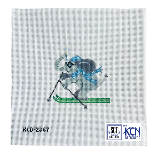 La Dolce Vita - Alpine Elephant 4 1/4" x 4 1/4" 18 Mesh SCT Designs (KCN) KCD2867