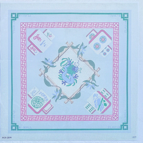 Mahj Mat Printed Canvas 32" x 32" 13 Mesh SCT Designs KCD2514