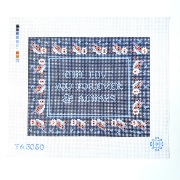 Owl Love You Printed Canvas  12" x 10" 13 Mesh Thorn Alexander (KCN)