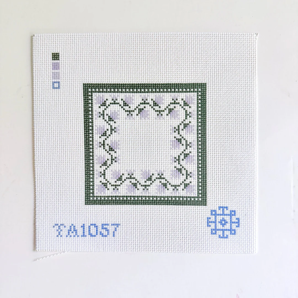 Table Number - Green - Printed Canvas 5" x 5" Square 13 Mesh Thorn Alexander (KCN)