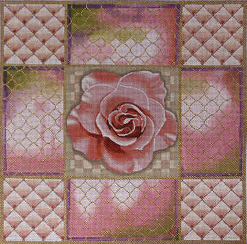 Collage 1063 Pink Rose 15 x 15"   13 Mesh Lani Enterprises