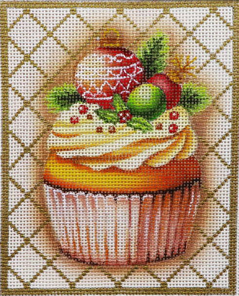 Cupcake CO-30b Ornament Cupcake 4 x 6"   18 Mesh Lani Enterprises