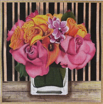 Floral 804c Jeweltone Bouquet 12 x 12"  13 Mesh Lani Enterprises