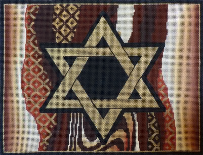 Tallis Bag 400n Brown Pattern 10 x 13"  13 Mesh Lani Enterprises