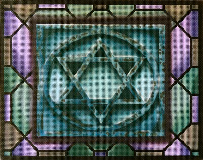 Tallis Bag 403e Stained Glass 10 x 13"  13 Mesh Lani Enterprises