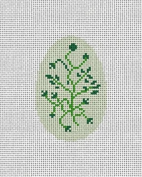 CM140 Green Ivy Egg 2" x 3" 18 Mesh Camilla Moss