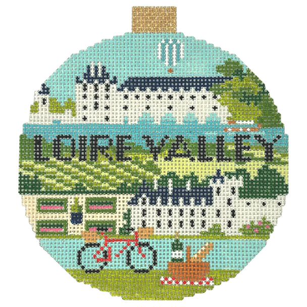 KB 1698 - Travel Round - Loire Valley 4" Round 18 Mesh Kirk And Bradley Designs