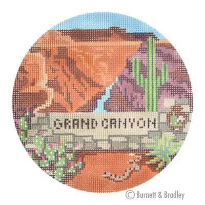 KB 6139 - Explore America - Grand Canyon 5" Round 18 Mesh Kirk & Bradley Designs