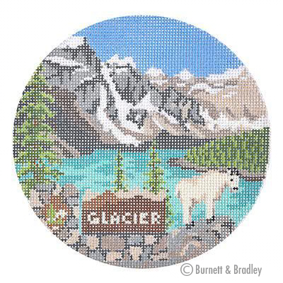 KB 6145 - Explore America - Glacier 5" Round 18 Mesh Kirk & Bradley Designs