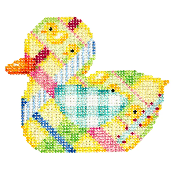 NTG TS546 - Woven Ribbon Duckie 3" x 3.5" 18 Mesh Two Sisters Designs