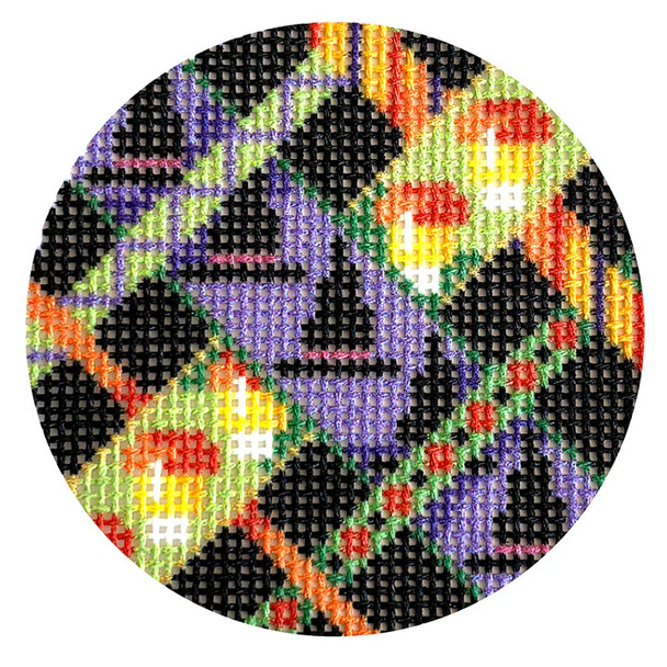 NTG TS555 - Witch Hat Woven  2.5" Round 18 Mesh Two Sisters Designs