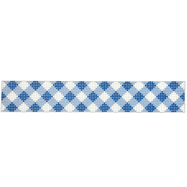 NTG TS815B - Blue Gingham Key Fob 8.25" x 1.5" 13 Mesh Two Sisters Designs