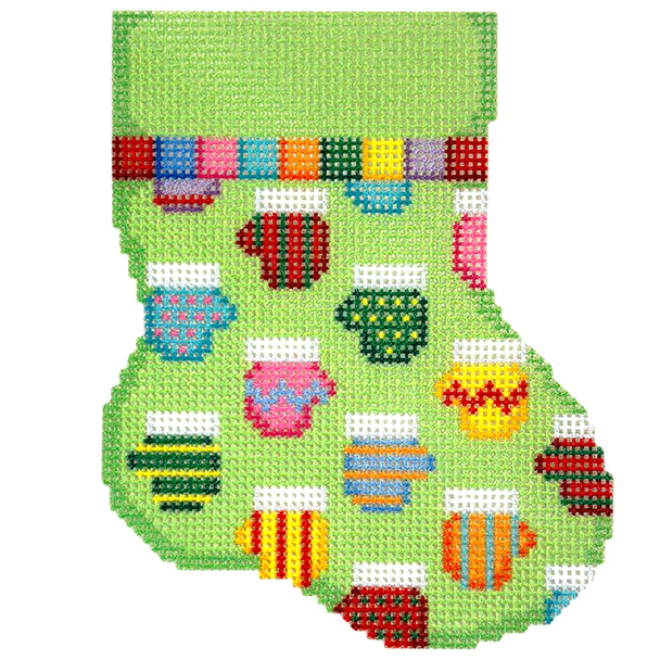 NTG TS867 - Mittens Repeat Mini Sock 4.25" x 3.5" 18 Mesh Two Sisters Designs