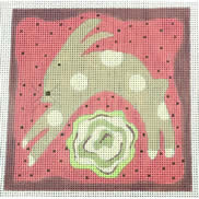 EWE-717 Jackie Easter Rabbit 5 x 5 13 Mesh Ewe And Eye