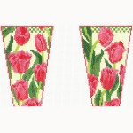 wg12632 Wm's Blue Tulips Long Pillow	18 Mesh Whimsy And Grace