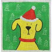 400 series:  T-429U Yellow Lab Santa Hat 4 x 4 13 Mesh Tango & Chocolate Tatutina/Georgia Florena Shaban