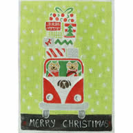 400 series:  435 VW Cat Christmas 6.75 x 9.5  13 Mesh Tango & Chocolate Tatutina/Georgia Florena Shaban