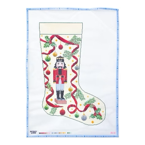 NUTCRACKER STOCKING 22" x 14.5" 13 Mesh AC Designs