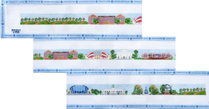 CAMPUS BELT - GEORGIA  1.27" x 40" 18 Mesh AC Designs