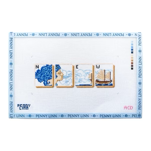 TILE SET - WINDS 3" x 7" 18 Mesh MarJong AC Designs