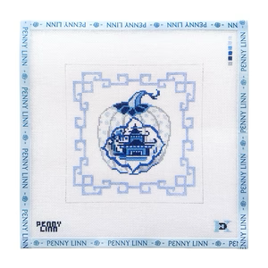 CHINOISERIE PUMPKIN 1 8" x 8" 18 Mesh AMANDA KEEP