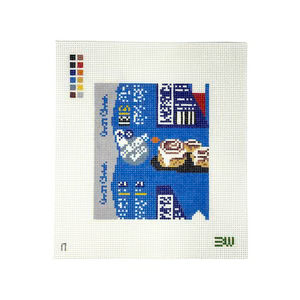 CINNAMON ROLLS - 3D 4.6" x 5.6" 13 Mesh BATESWOOD NEEDLEPOINT