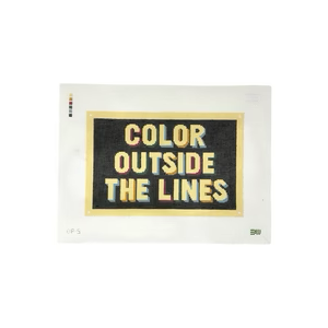 COLOR OUTSIDE THE LINES 8"x 12" 13 Mesh BATESWOOD NEEDLEPOINT