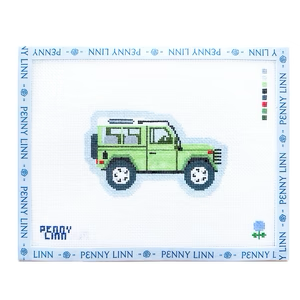 CLASSIC DEFENDER 4.8" x 2.9" 18 Mesh BLUE HYDRANGEA STITCHER