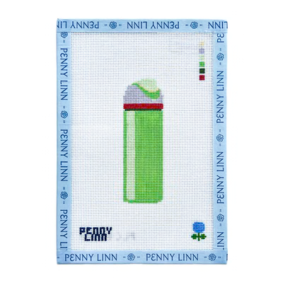 OWALA WATER BOTTLE 4" x 1.5" 18 Mesh BLUE HYDRANGEA STITCHER