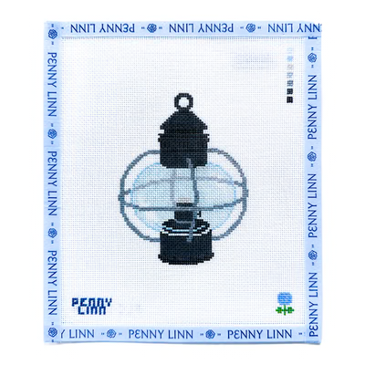 ONION LANTERN 3.5" x 4.7" 18 Mesh BLUE HYDRANGEA STITCHER