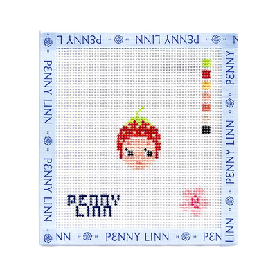 STRAWBERRY CHERUB 1.7" x 1.2" 13 Mesh ELISA MAY