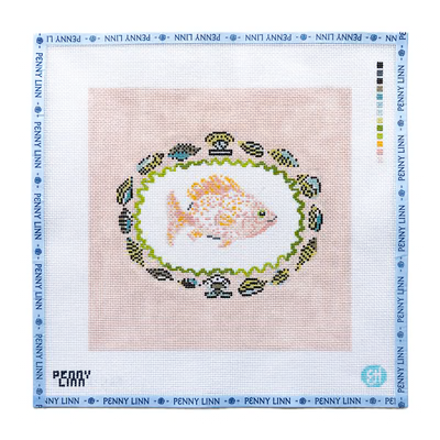 SHELL PLATTER PINK 10" x 10" 13 Mesh EVELYN HENSON