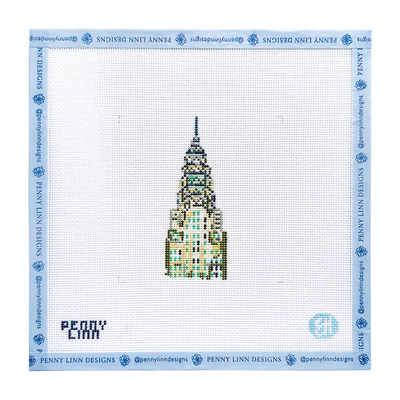 CHRYSLER BUILDING 4" x 2.6" 18 Mesh EVELYN HENSON