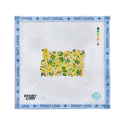 STATE FLOWERS - OREGON 4" x 4 18 Mesh EVELYN HENSON